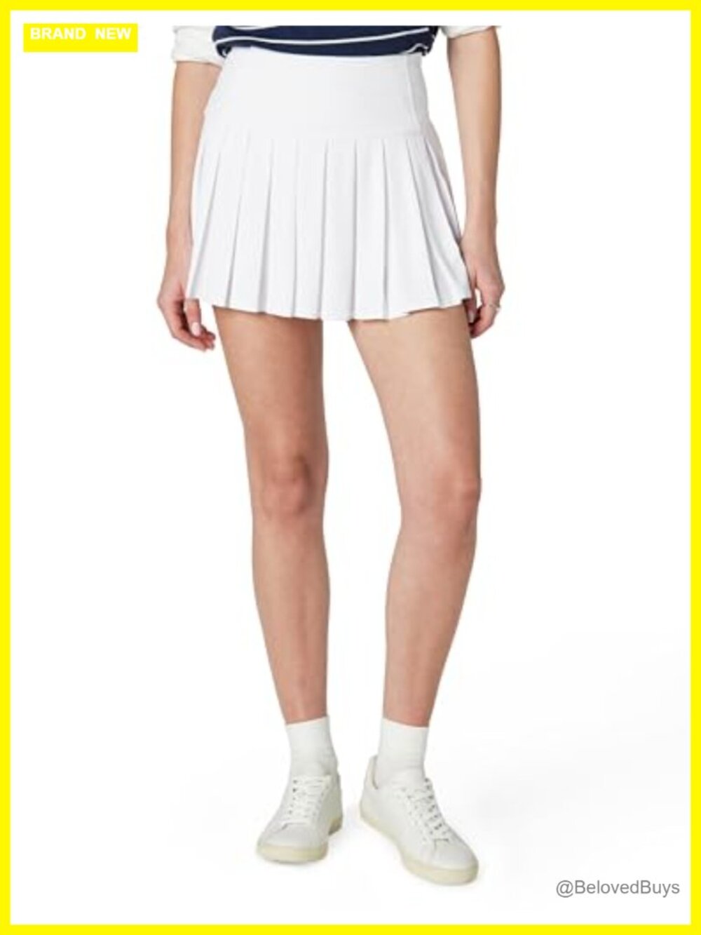 High Waisted Compression Pleated Tennis Skort Active Skort